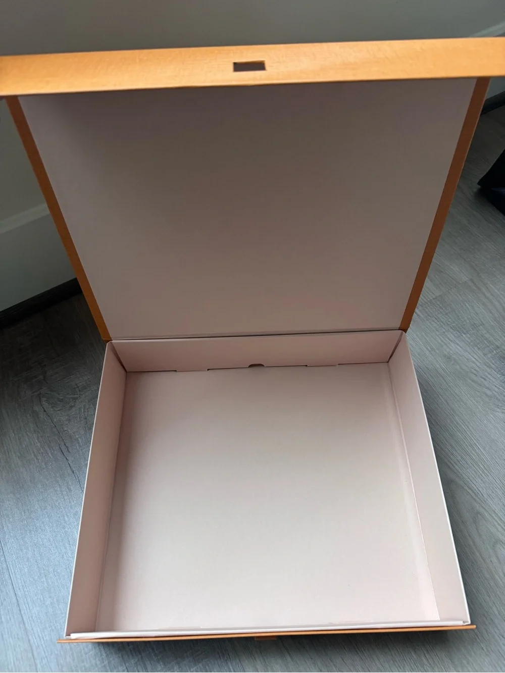 Louis Vuitton Orange Box with Navy Logo